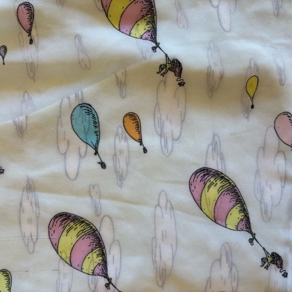 Dr. Suess 3T toddler Hot balloon white pink sleeve summer formal party dress - Picture 4 of 7